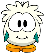 A White Puffle costume