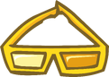 Gafas 3D de Oro