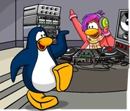 Cadence playing DJ3K as seen in a Stamp Book photograph