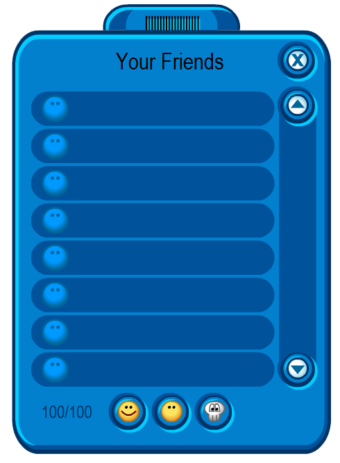 Friends list and server list – Discord