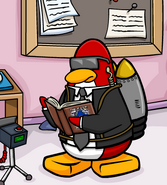 Jet Pack Guy while reading The F.I.S.H. in Mission 11