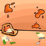 Shrimp on the Pizza Splat Background.