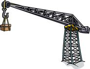 A crane during Rockhopper's Quest