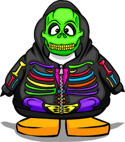 国内で当店のみ PINKSPINK - cat-eared neon skeleton hoodie 国内で当店のみ PINKSPINK - cat-eared neon skeleton hoodie