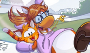 En la pantalla de inicio de Club Penguin (app).