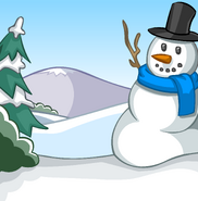 Snowman Background