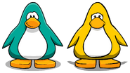 The new look to the old look of a penguin.