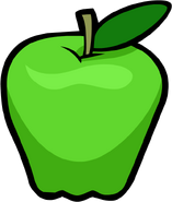 A green apple.