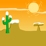 On the Western Sunset Background