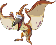 An Orange Pteranodon