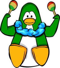 Penguin playing the Maraca - Club Penguin GIF 