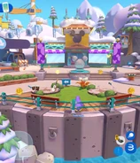 Busking stations and Disney Shop