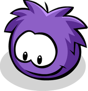 Another Purple Puffle looking down