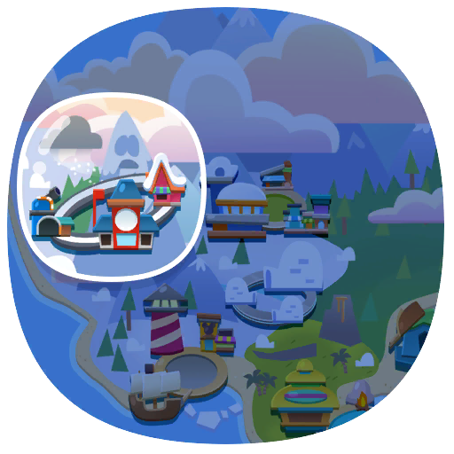 ArtStation - Club Penguin Island - Mt. Blizzard Terrain Retopology