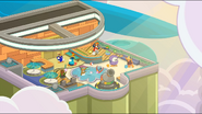 The Puffle Hotel Roof in the party trailer.