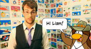 PH with Liam (A Club Penguin Staff member) in a video when asked what could be PH's name