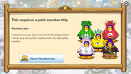 The Membership Note when a non-member tries to obtain an item for members.