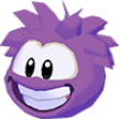 Purple puffle 3d icon