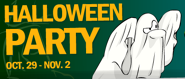 A banner for the party