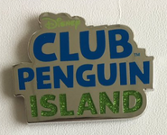 This Club Penguin Island Logo Pin is an employee exclusive pin given to employees to celebrate the launch of Club Penguin Island.