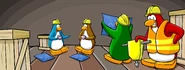 CPT 151 building crew.png (378 KB) As seen in issue 151 of the Club Penguin Times, along with the Hard Hat