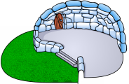 Iglu Con Desnivel y Pasto