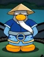 Sensei in his water suit