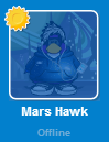 Mars Hawk desconectado en la Lista de Amigos