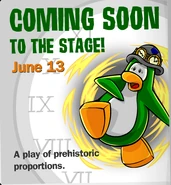 An advertisement for the play in issue #138 of the Club Penguin Times