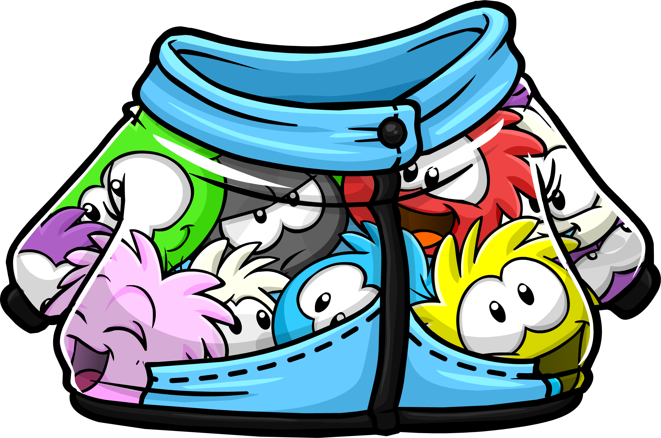 Soporte de Super Club Penguin on X: Isla 5 is Club Puffle. An universe  where the puffles are the dominant and the penguins are mascots. Puffle  Costumes are available in all rooms.