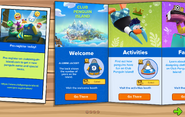 Club Penguin Island Party interface page 1