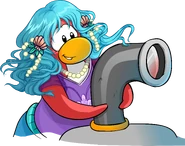 As seen in issue 231 of the Club Penguin Times, along with The Blue Lagoon and Mermaid Costume