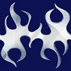 Fabric Silver Flames icon