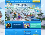 The Club Penguin homepage from September 2014 – March 30 2017