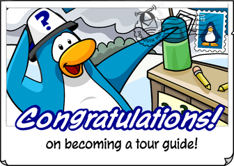 Congratulations Tour Guide postcard