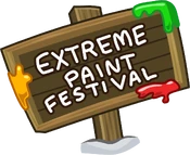 Extreme Paint Festival sign