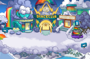 Rainbow Puffle Party Town