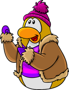 As seen in issue 177 of the Club Penguin Times, along with the Pink Pom Pom Toque