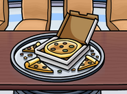 Pizza seen in the Command Room