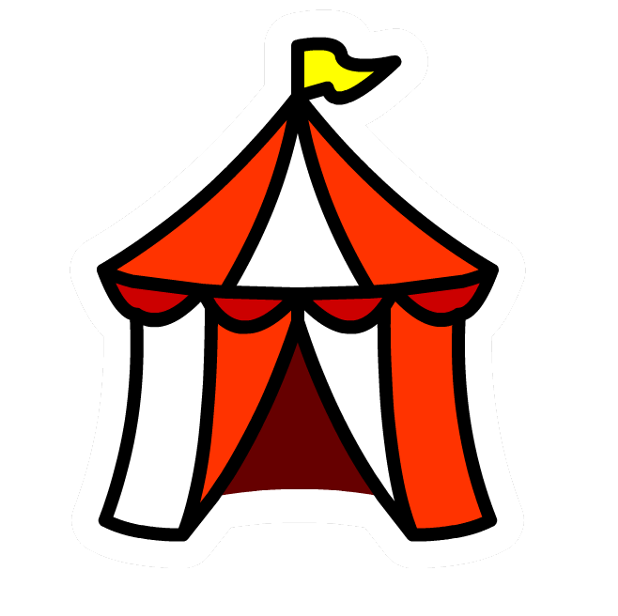 Recreación alimentar hormigón Pin de Carpa de Circo | Club Penguin Wiki | Fandom