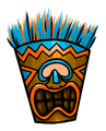 Tiki Mask Pin