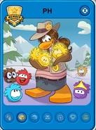Carta de Jugador de EP En Busca del Puffle Dorado