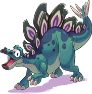 A Blue Stegosaurus