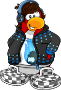 As seen in issue 277 of the Club Penguin Times, along with The Tuned In and Flare Hoodie