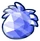 Puffle Cristal Azul Pin