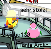 Aunt Arctic spotted in the Lighthouse on server Schneeflocke (translation: Very Proud!)