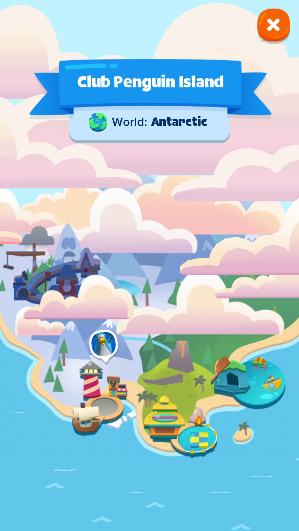 Map, Club Penguin Wiki