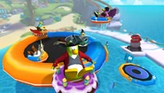 El Crucero Pastel, el Tubería de isla, el Pluma Funky y el Relámpago, como se ven en el blog de Noticias de la isla.
