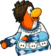As seen in issue 227 of the Club Penguin Times, along with the Puffle Pullover