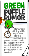 A rumor about the puffle in a July 2008 issue of the Club Penguin Times